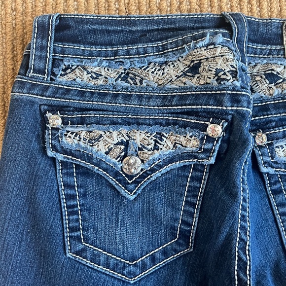 Miss Me Womens Signature Boot Size 27 JE81788R Low rise Stretch Denim Jeans - Picture 9 of 11